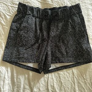 lululemon athletica Black Patterned Athletic Shorts